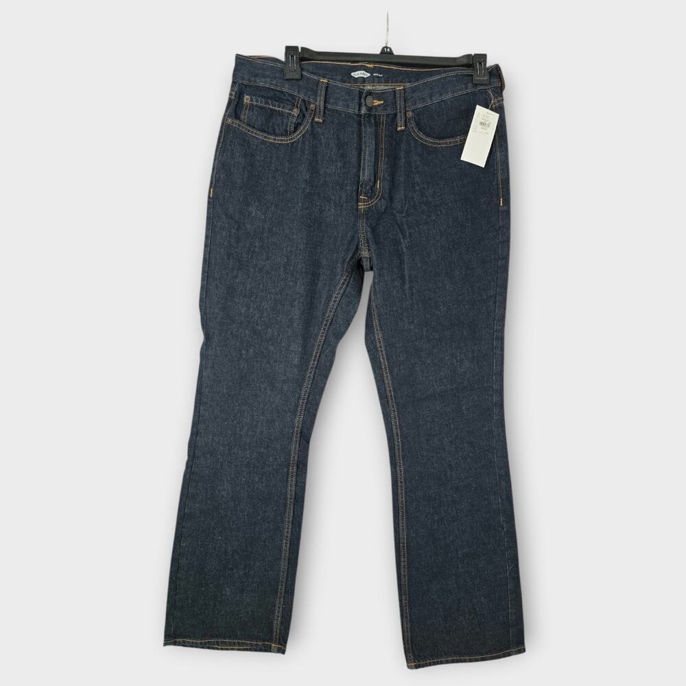 Old Navy Jeans Women's Sz 36x32 Denim Bootcut Dark Wash High-Rise NWT